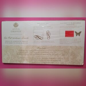 Anna Griffin Press-On Adhesive Sheets For Hard-To-Stick Diecuts (0209,10,11)